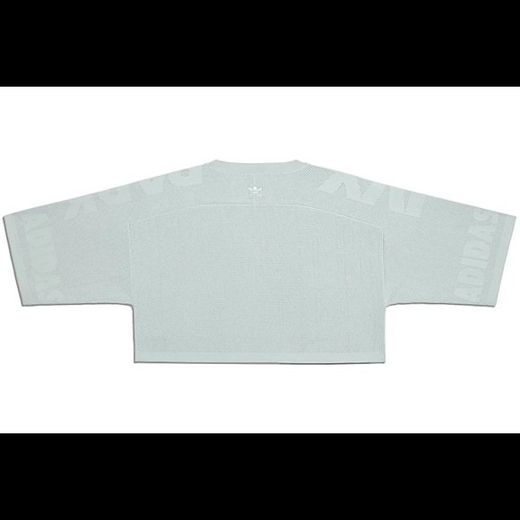 Adidas Ivy Park Knitted Cropped Jersey in Green tint. - Picture 2 of 2